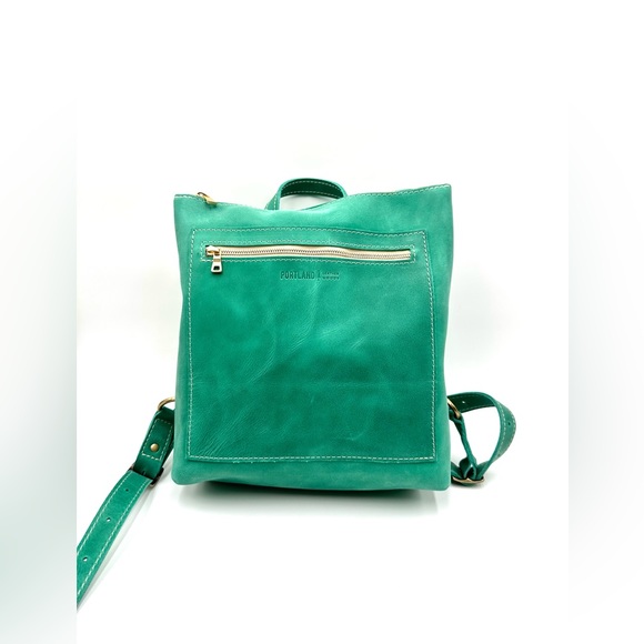 Portland Leather Handbags - Portland Leather Goods TOTE BACKPACK in Reef